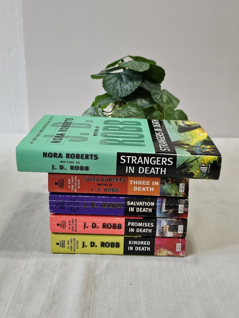 Set Of 5 J.D. Robb Paperback Boxed Stack
